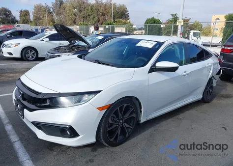 2020 Honda Civic Sport из США, поврежденный, VIN 2HGFC2F82LH513813
